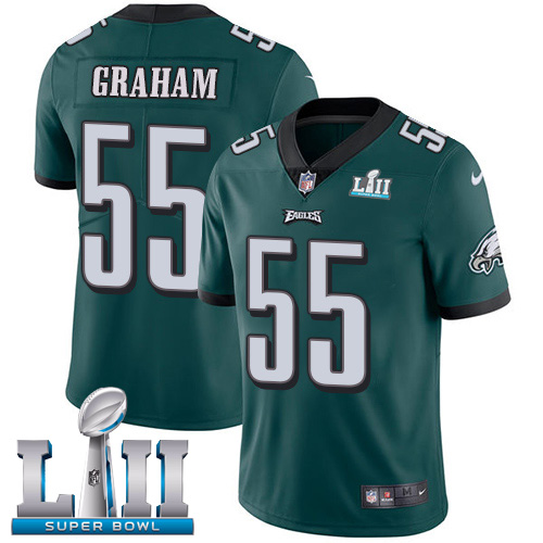 Nike Eagles #55 Brandon Graham Midnight Green Team Color Super Bowl LII Youth Stitched NFL Vapor Untouchable Limited Jersey